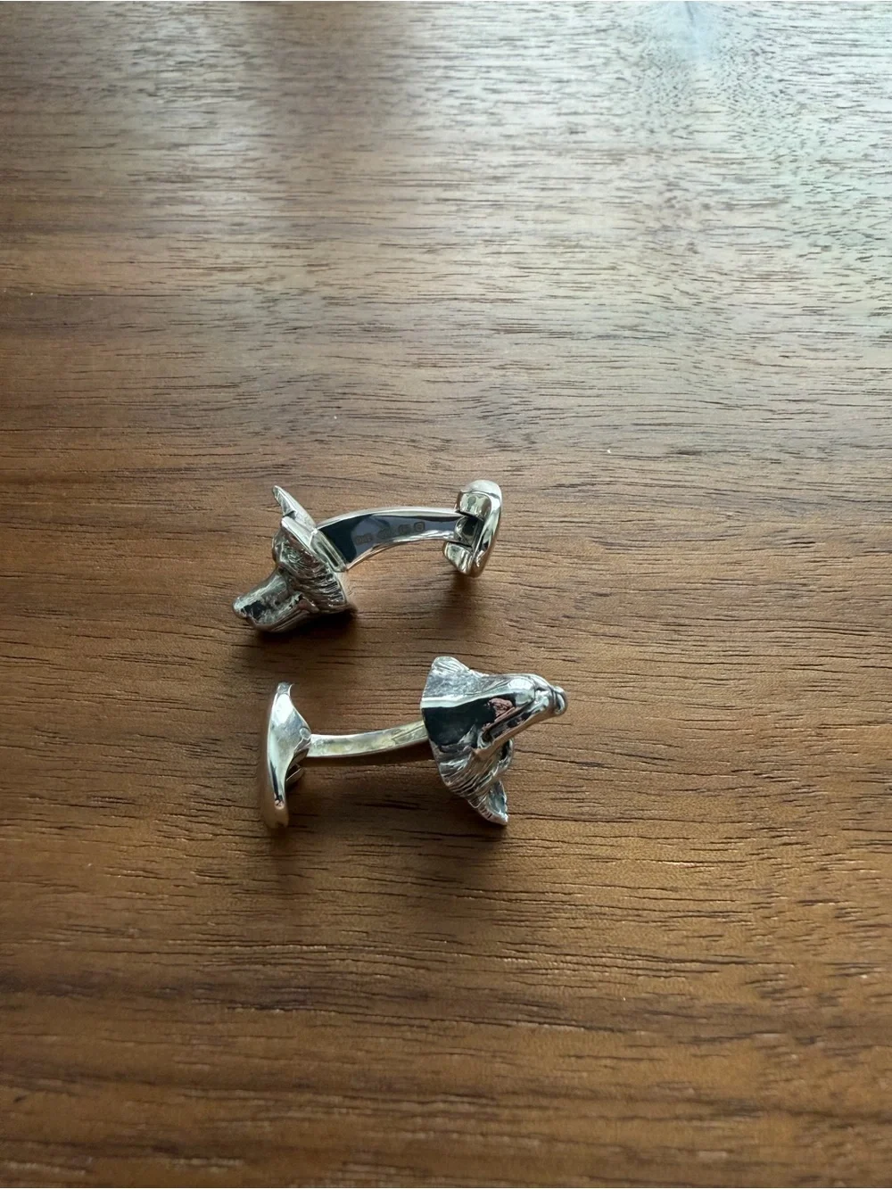 Deakin & Francis Fox Head Sterling Silver Cufflinks